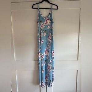 NWOT Blue Floral Maxi Dress – Size Medium